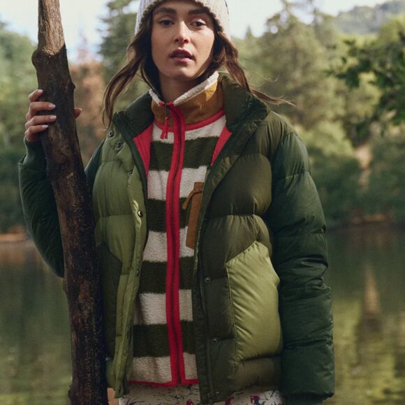 The Polar Puffer ~ Army Colorblock - Picture 2 of 5
